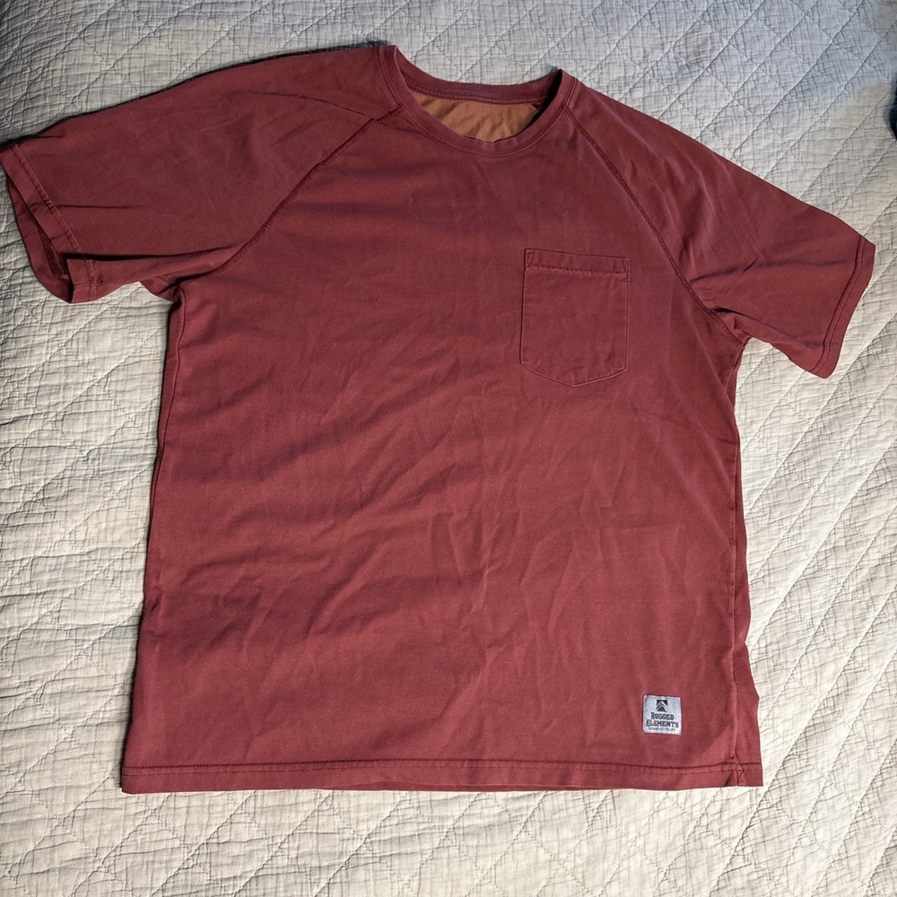 Rugged Elements Durable Utility Men's‎ Red Tshirt Size Large